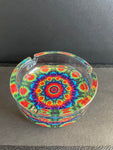 Glass Kaleidoscope Ashtray - 6.25"